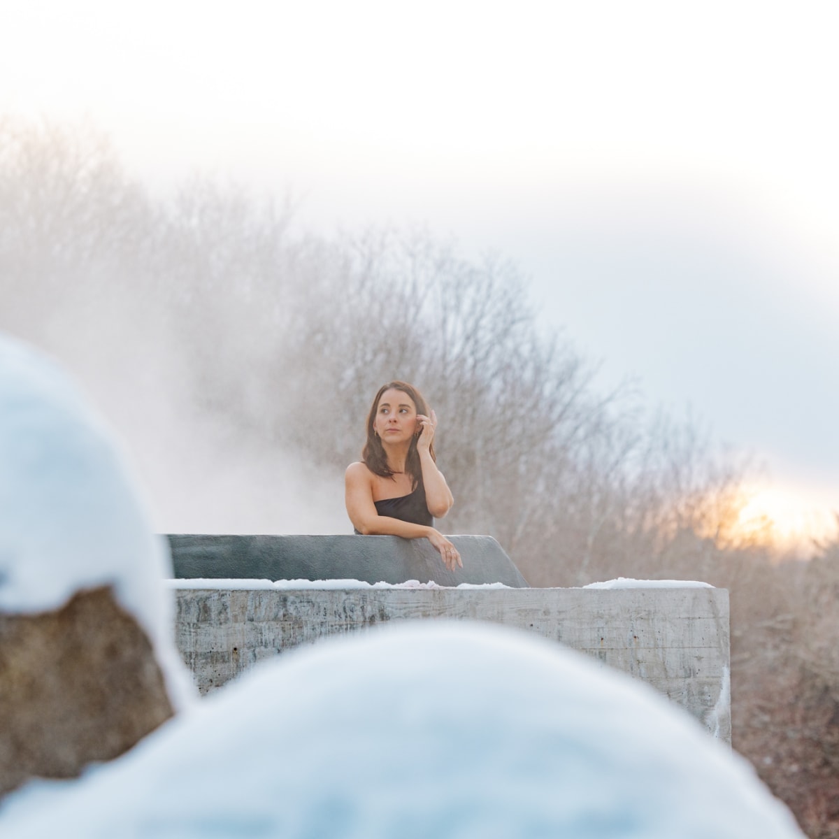 Femme au spa nordique Balnea.