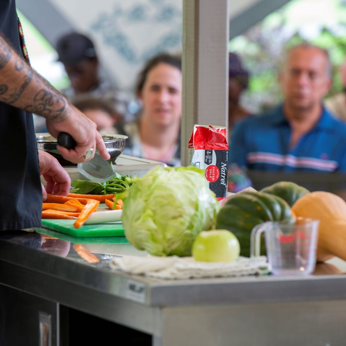 The Botanical flavours presentation at the Botanical garden.