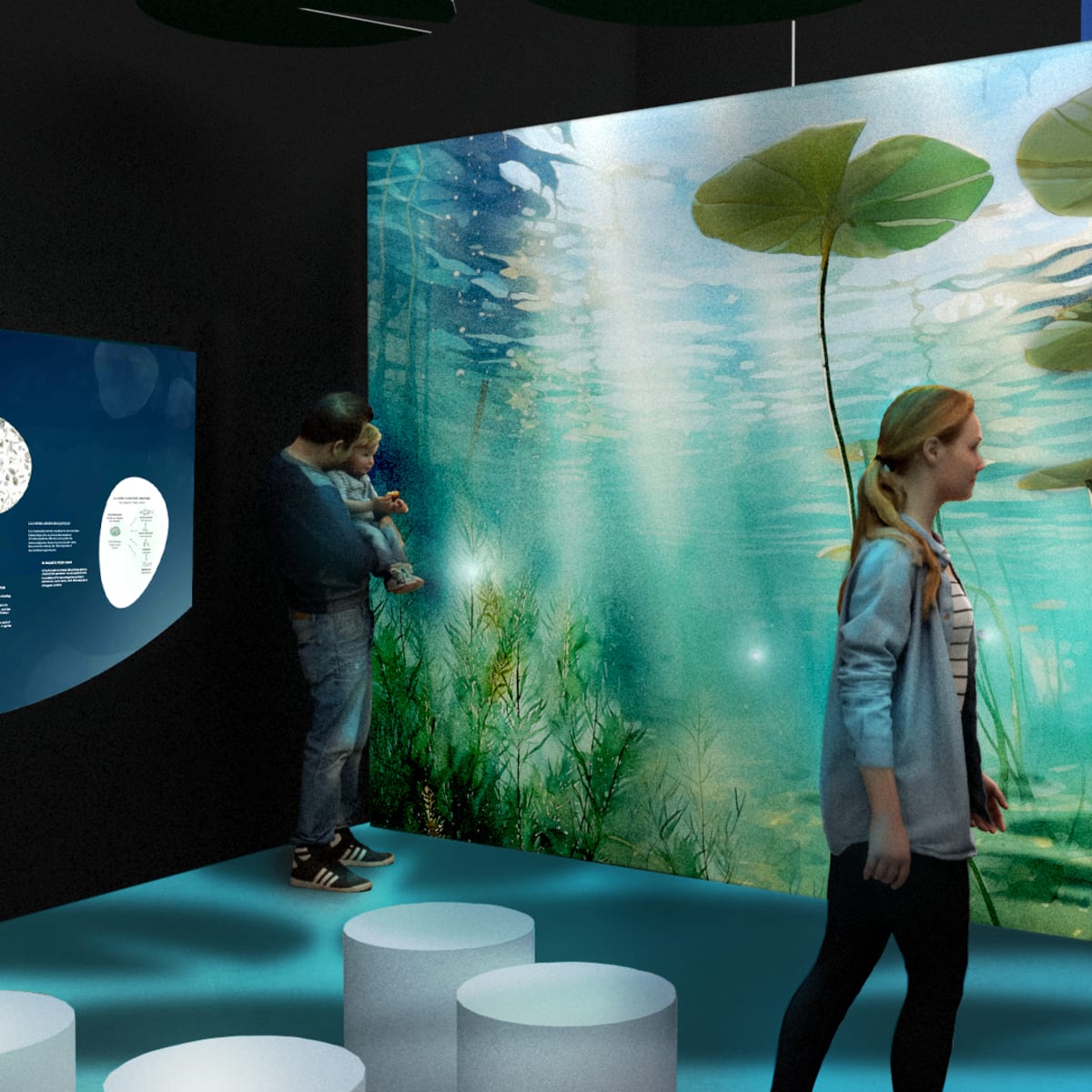 The Watersheds exhibit at the BIosphere.