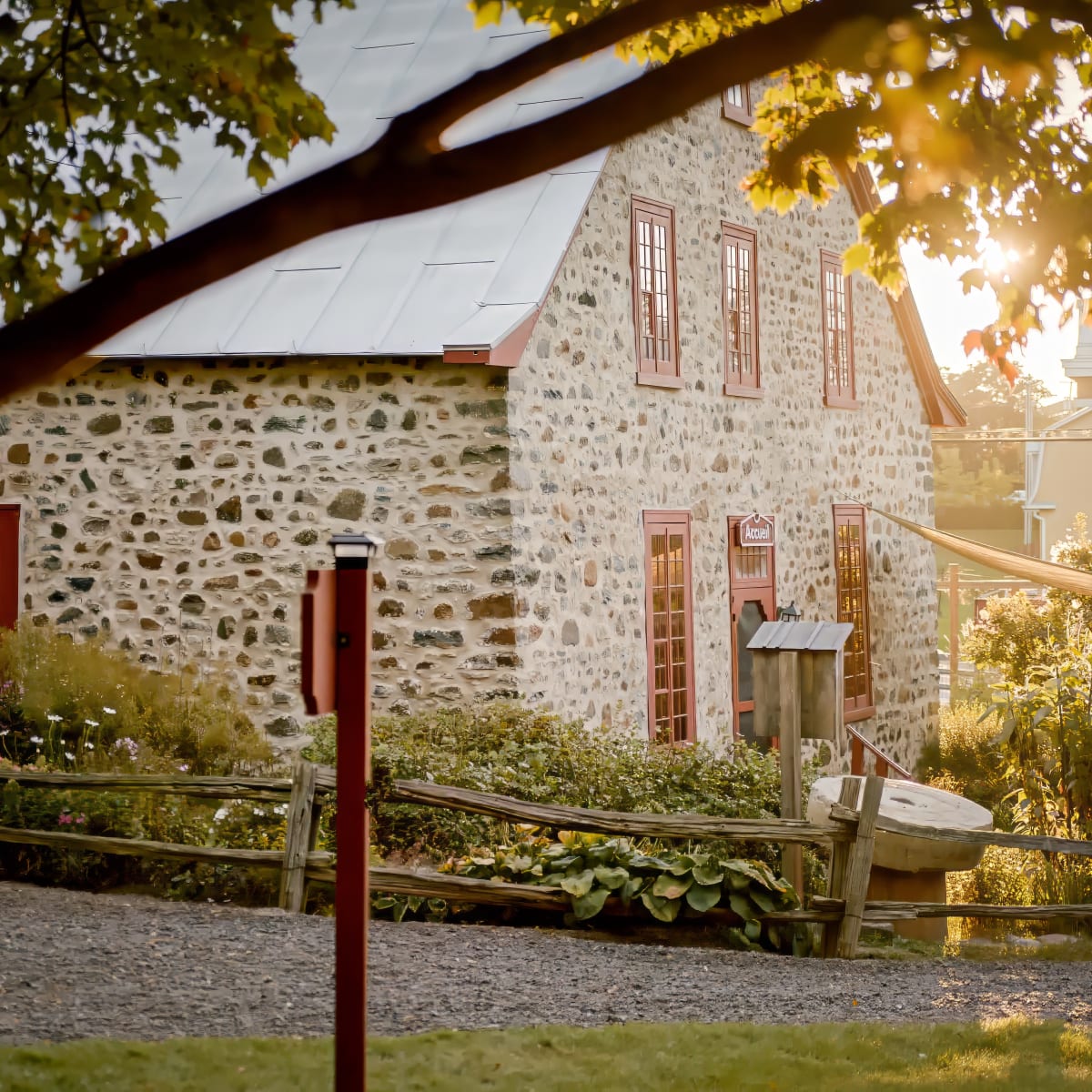Exterior of the main building of the Moulin.
