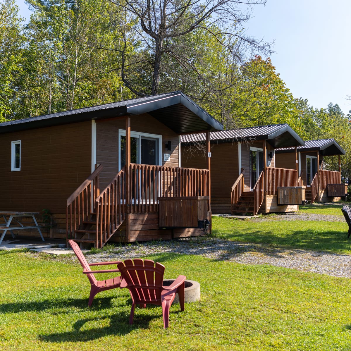 Small side-by-side cottages.