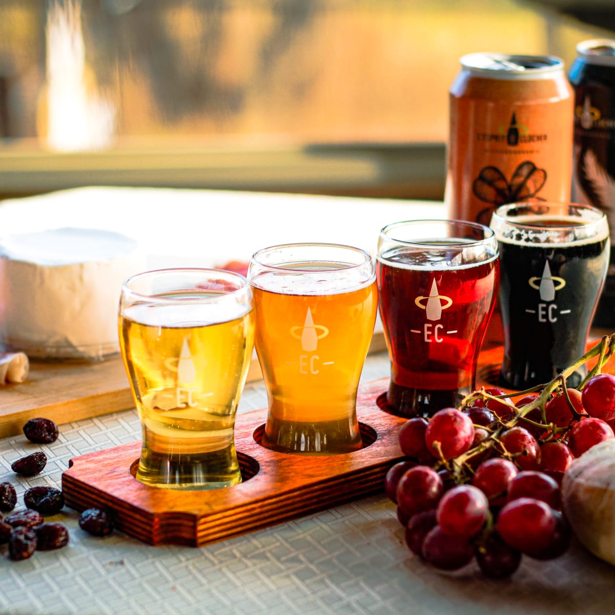 Palette de dégustation de bières de microbrasserie