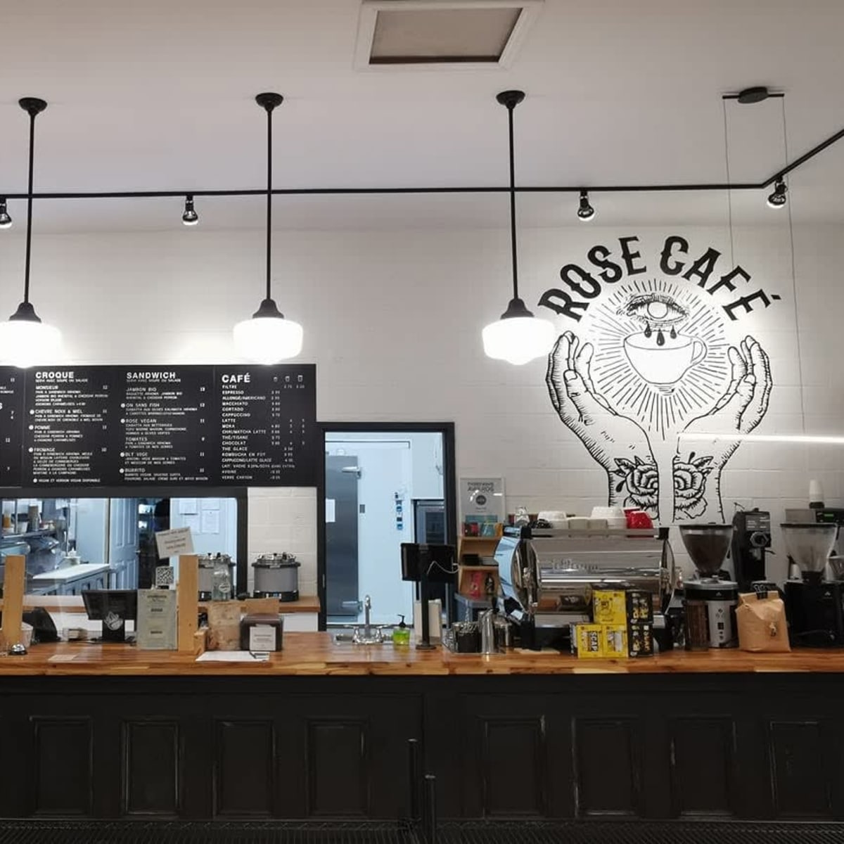 Coffee bar.