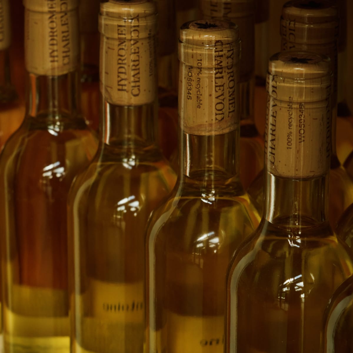 Bouteilles d'Hydromel Charlevoix.