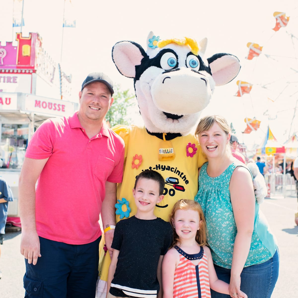 Famille à l'Expo agricole