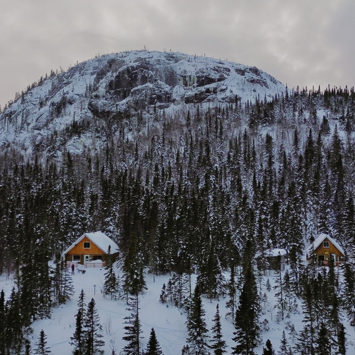 La Traversée de Charlevoix en hiver, dans le Secteur des Montagnes.