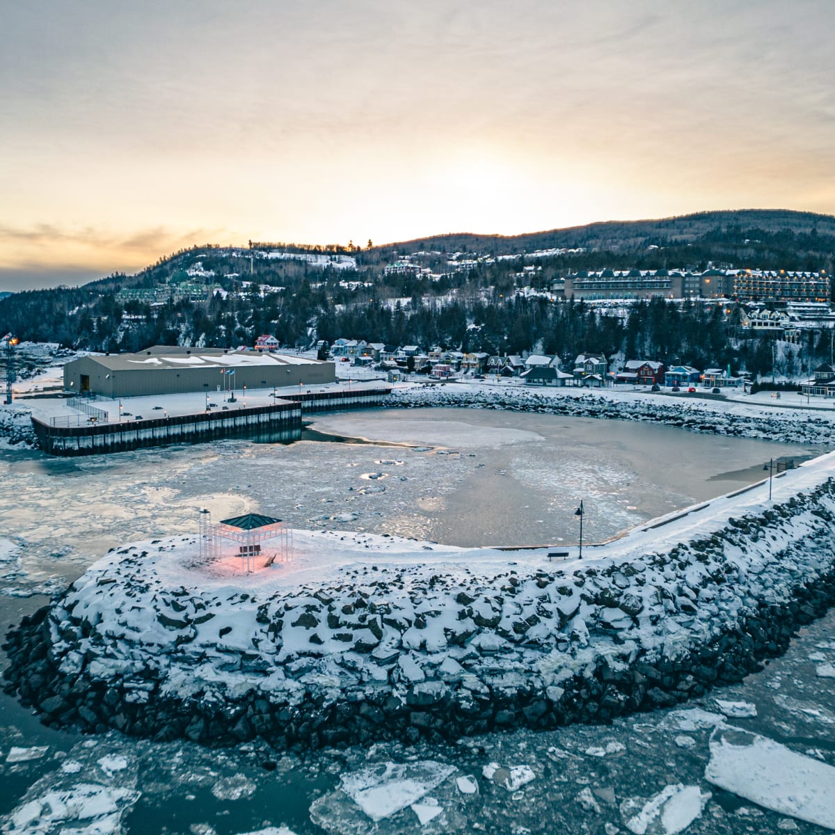 La Malbaie en hiver.
