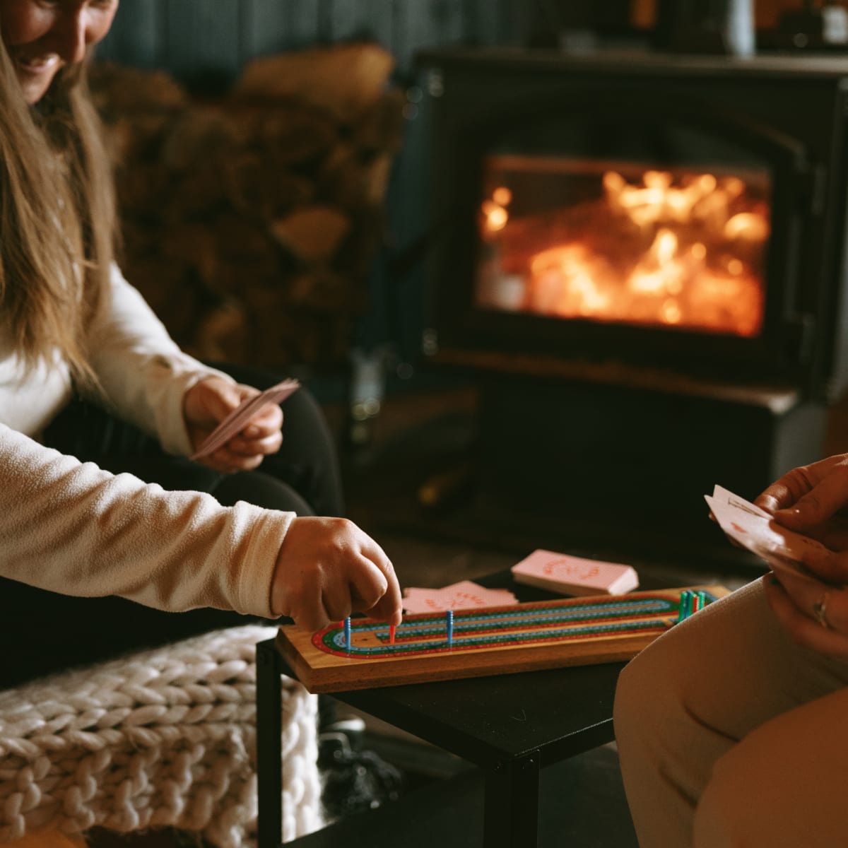 Activité en chalet l'hiver, dans le Secteur Saint-Siméon.