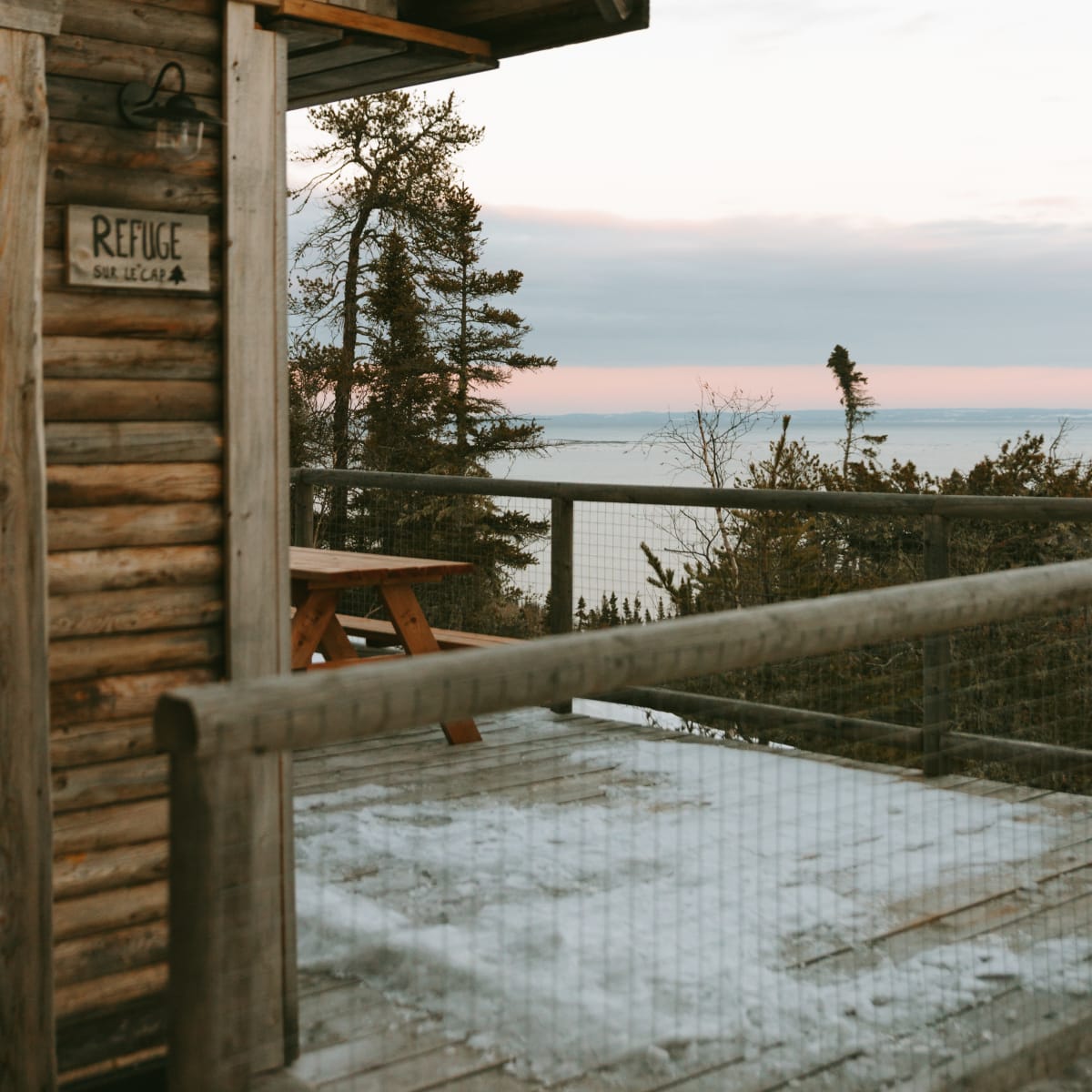 Refuge Sauvage Charlevoix, dans le Secteur Saint-Siméon.