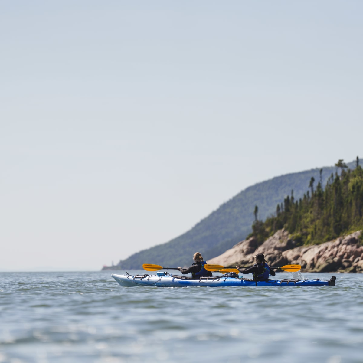 Kayak de mer dans Charlevoix.