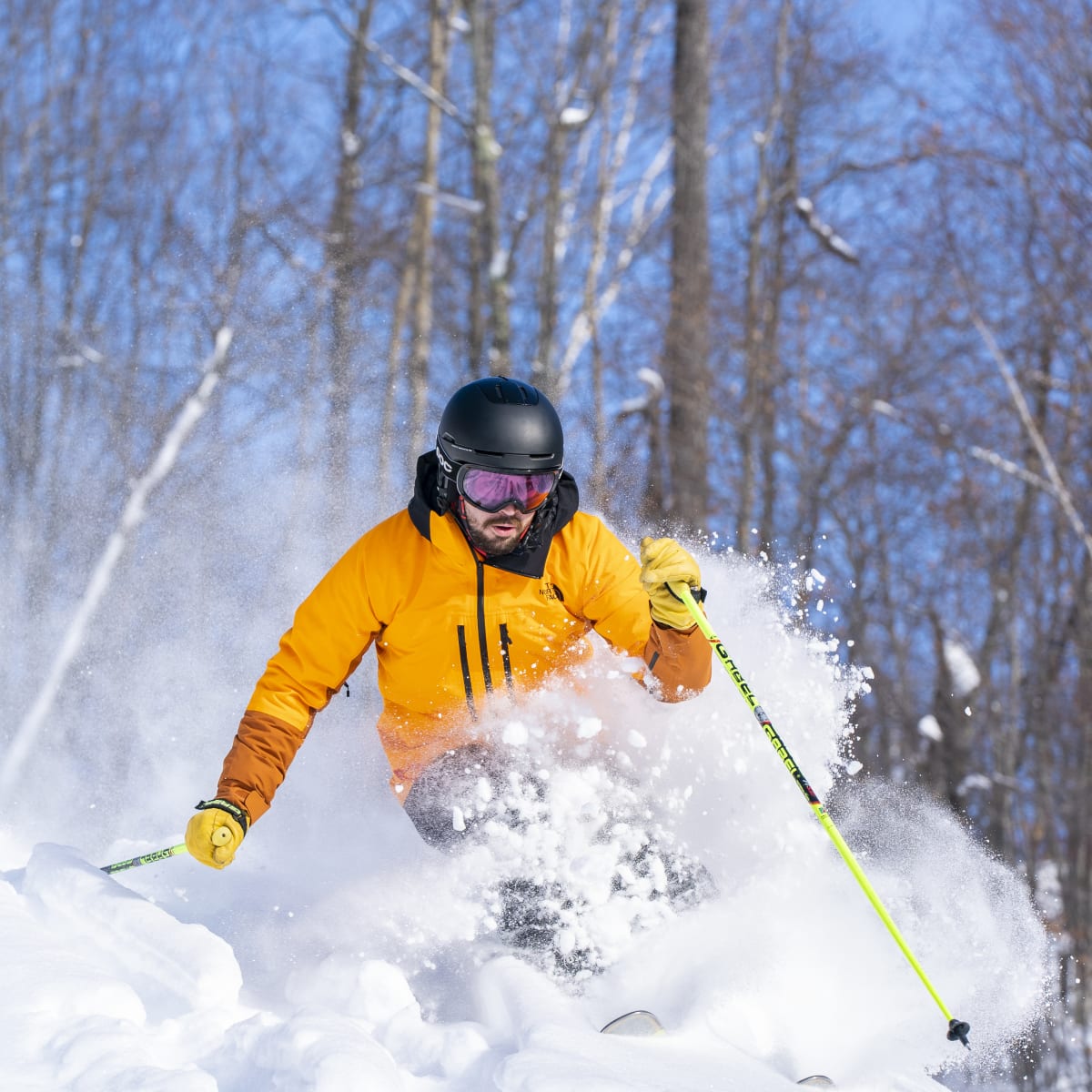 Ski alpin au Sommet Morin Heights.