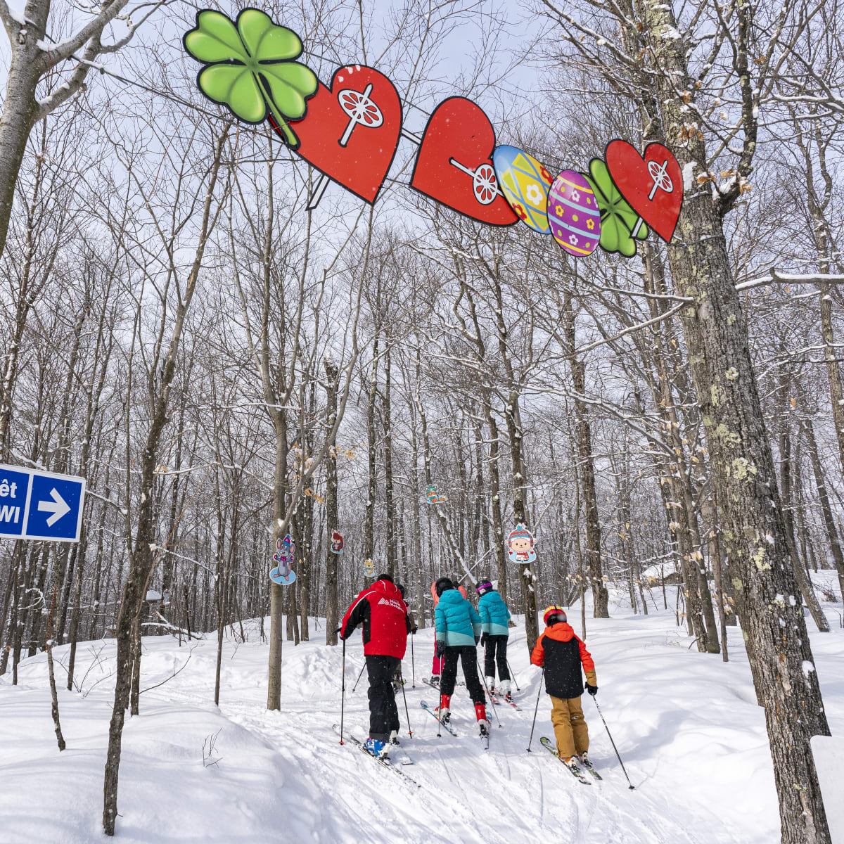 Ski de randonnée au Sommet Morin Heights.