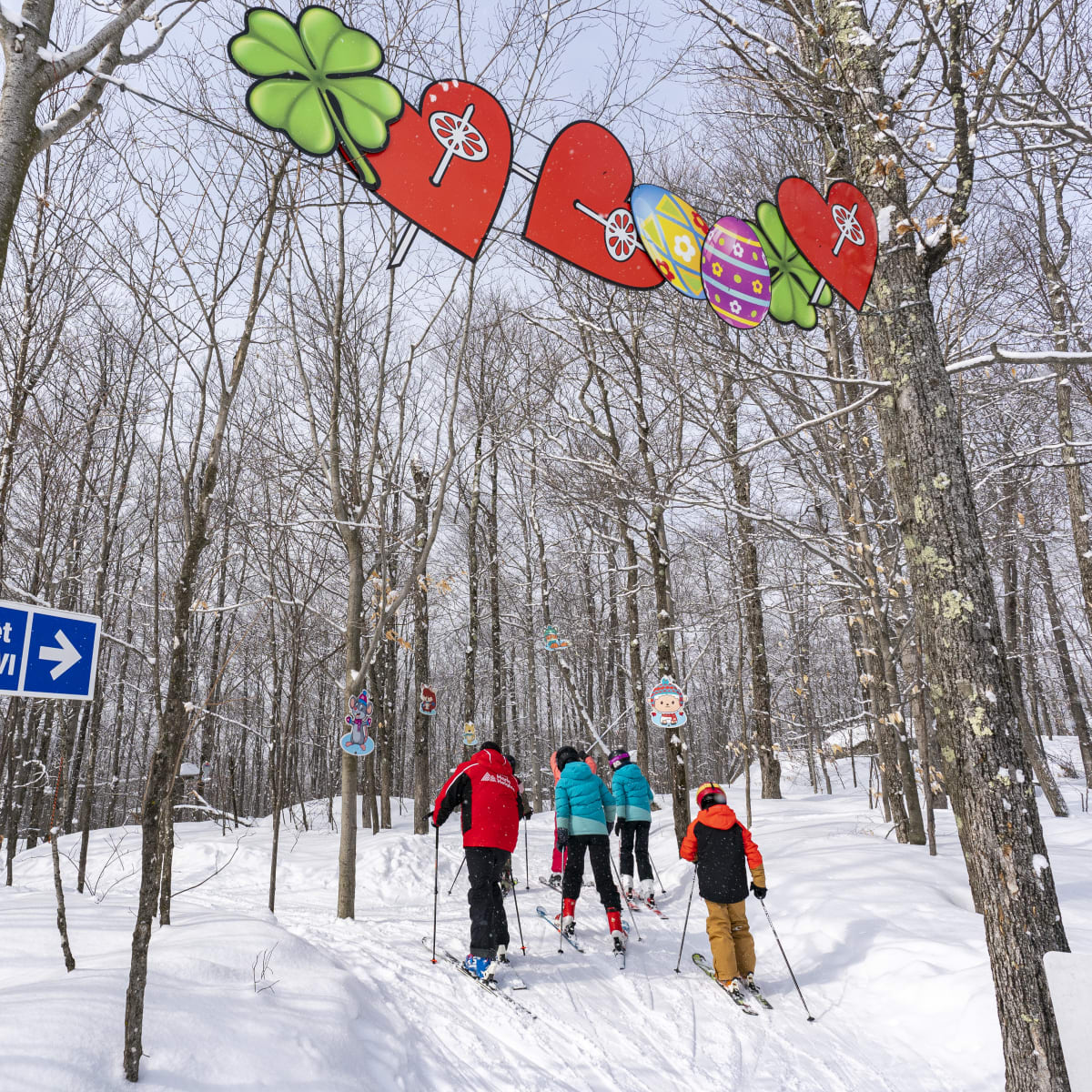 Ski de randonnée au Sommet Morin Heights.