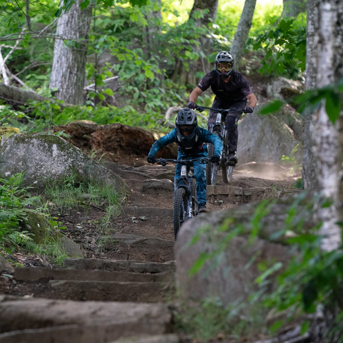 Vélo de montagne au Sommet Saint-Sauveur.