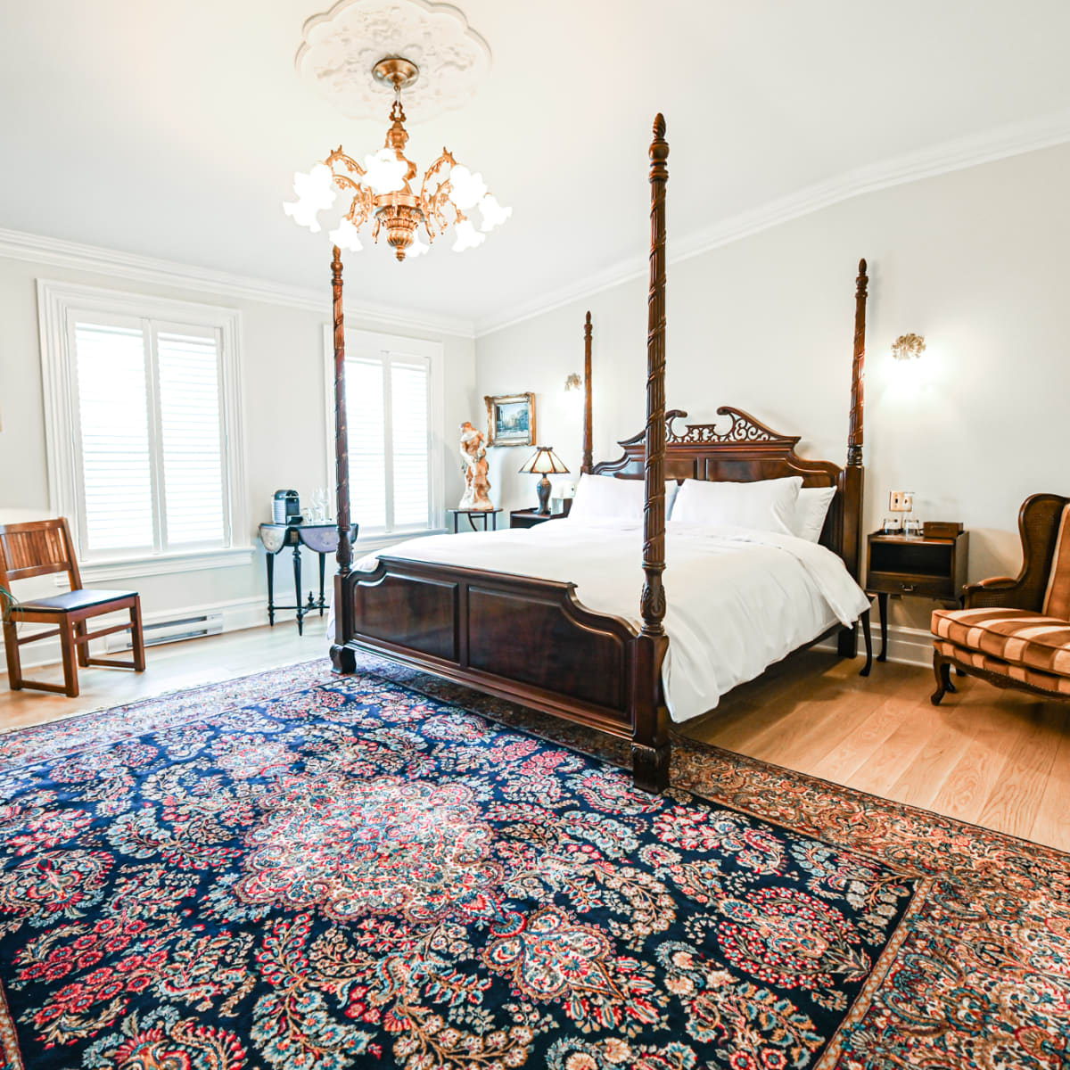 Chambre du StoveHaven le Manoir.