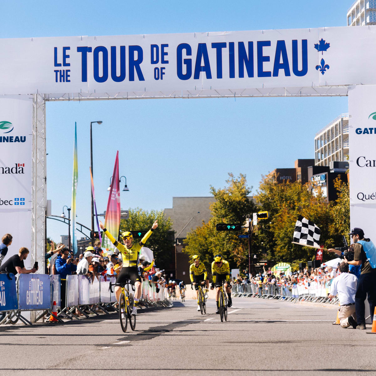 Arrivée au Tour de Gatineau.