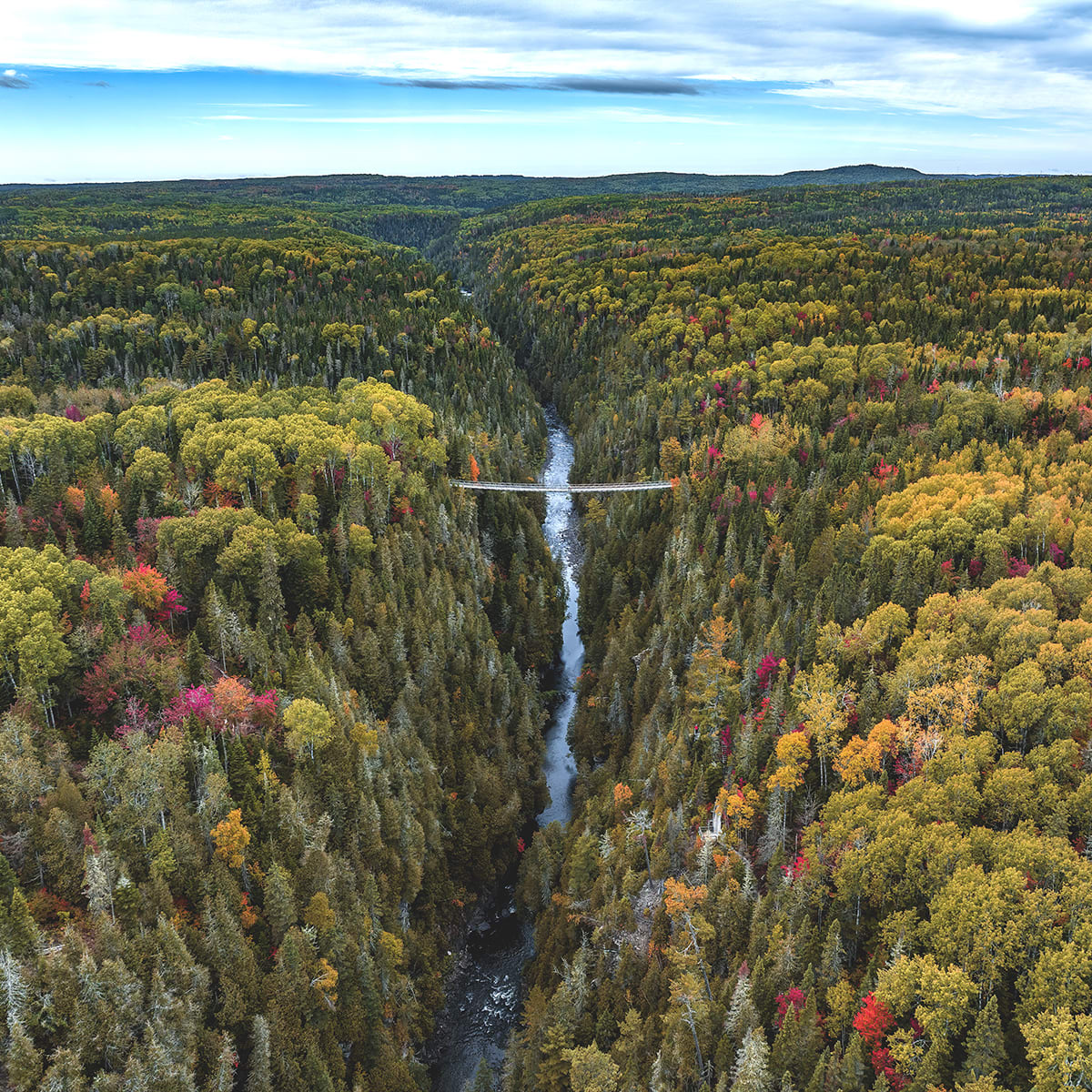 Vue aérienne du Canyon des Portes de l’Enfer