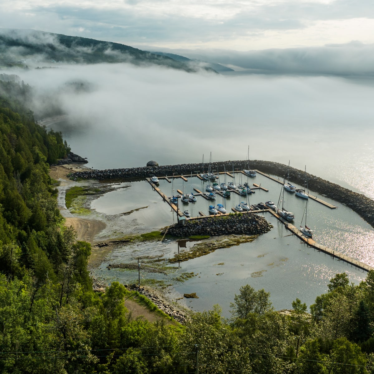 Marina à La Malbaie.