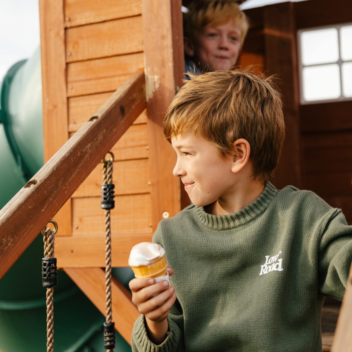 Kid with ice cream