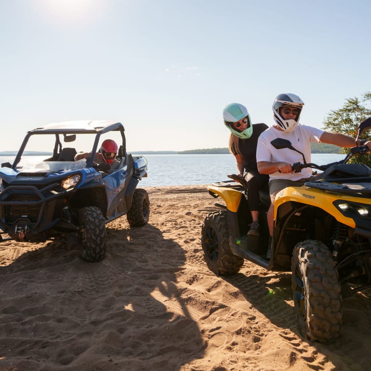 Balade en Quad sur la plage.