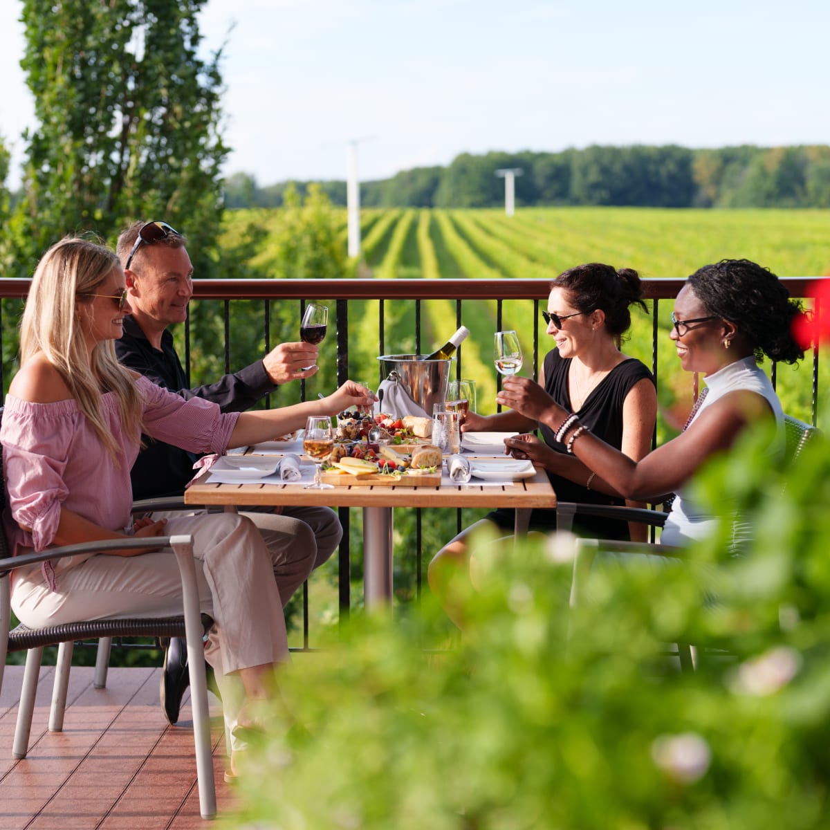 The Laurentians: Gourmet meal at Vignoble Rivière du Chêne