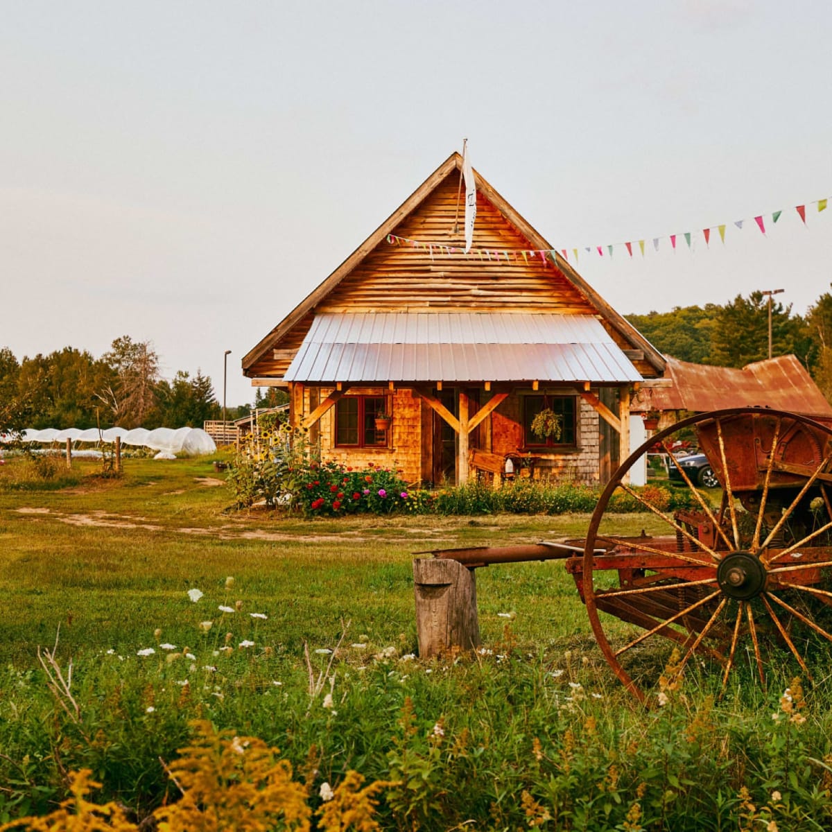 Une maison à la campagne.