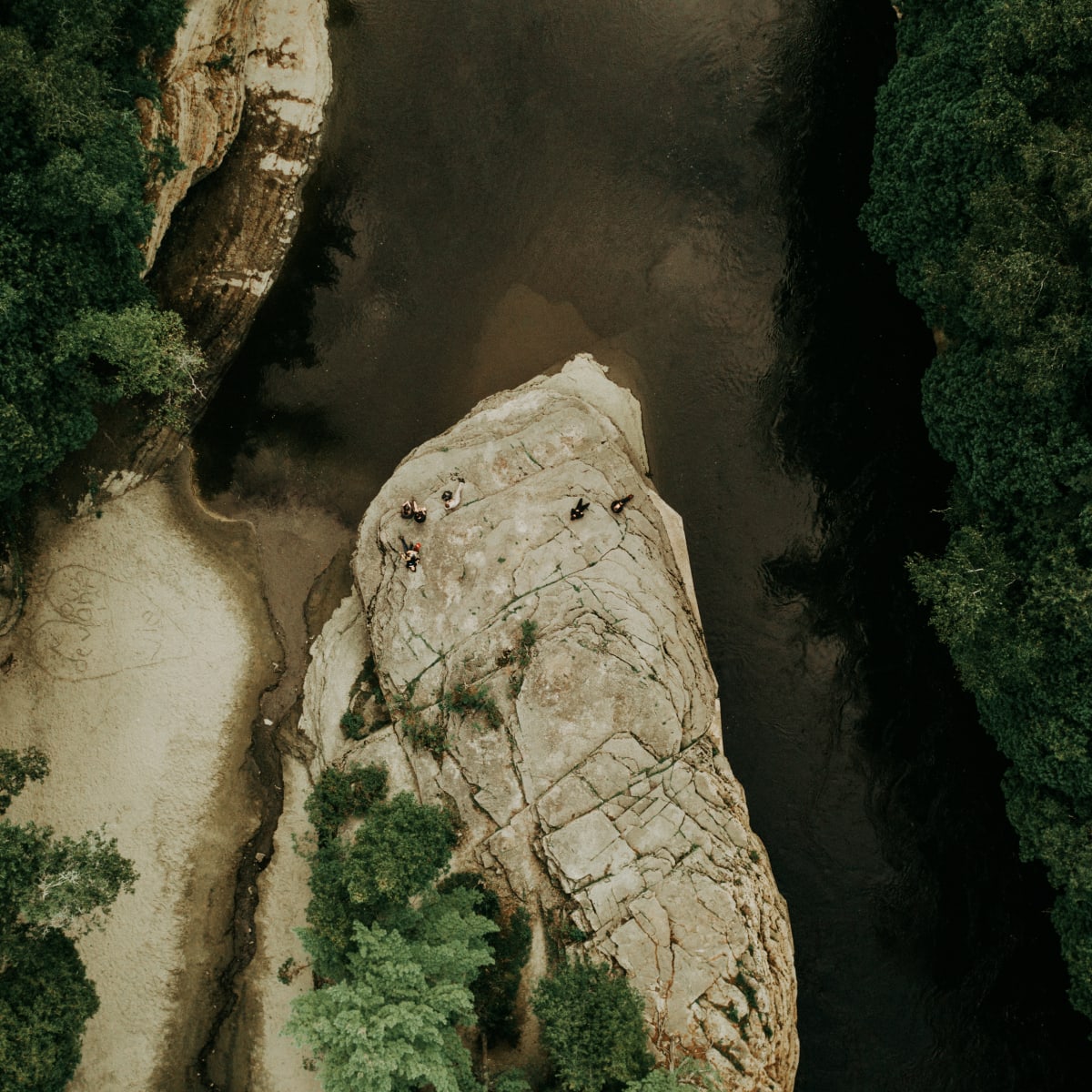 Parc vue de haut dans la Région de Portneuf.