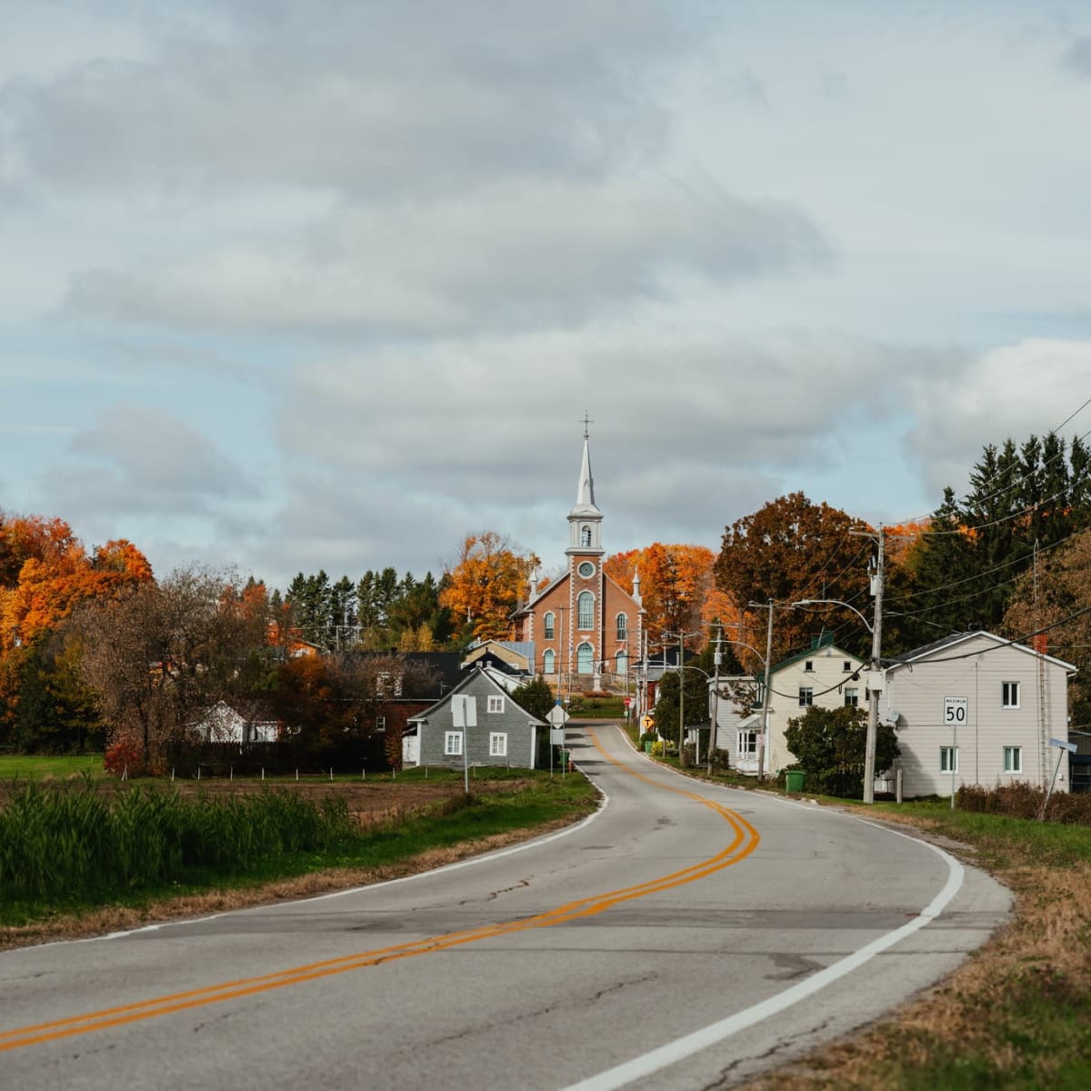 Saint-Thuribe à l'automne.