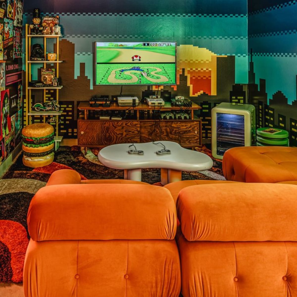 Salle de jeux Gaming Retro Room.