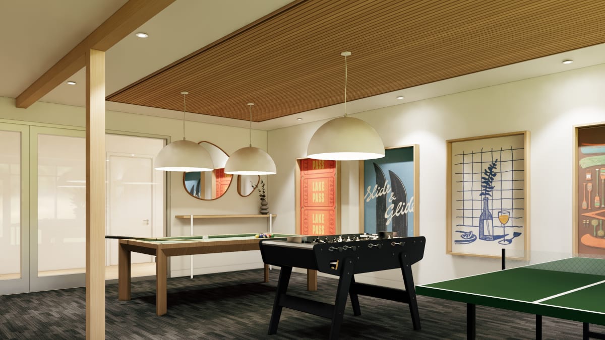 Salle de jeux de la nouvelle Auberge de Jouvence.
