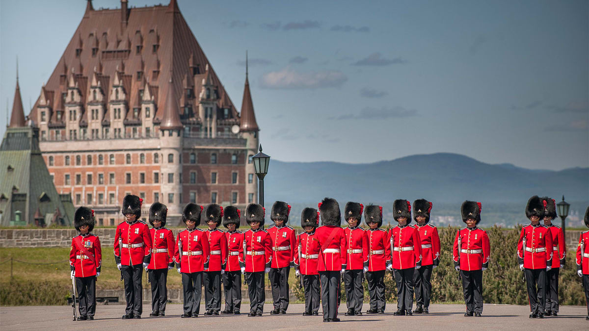 Changing of the guards at the Citadelle de Québec