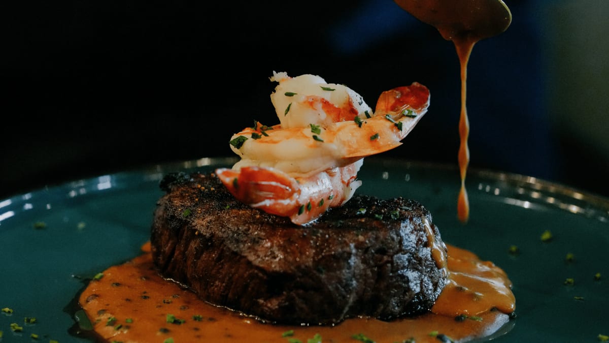 Steak au restaurant Boefish.
