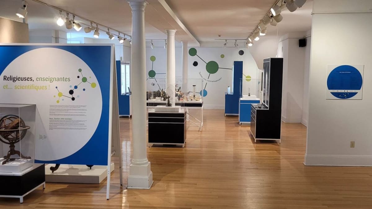 Entrance to a museum exhibition