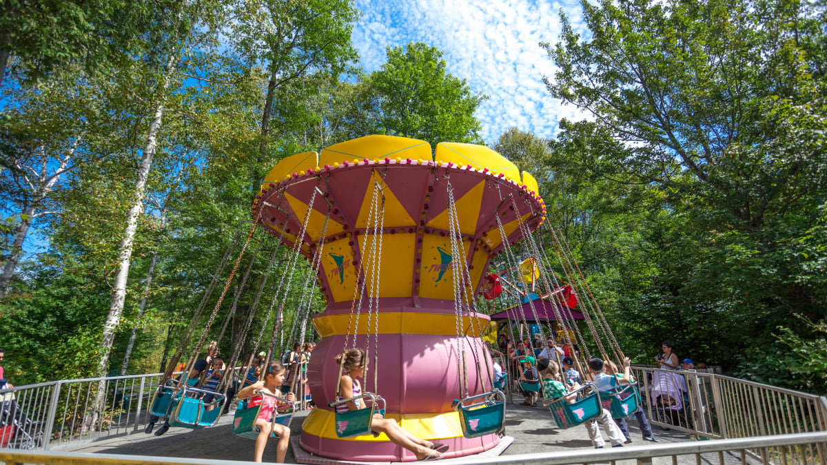 Enfants dans un manège