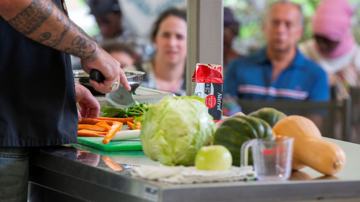 The Botanical flavours presentation at the Botanical garden.