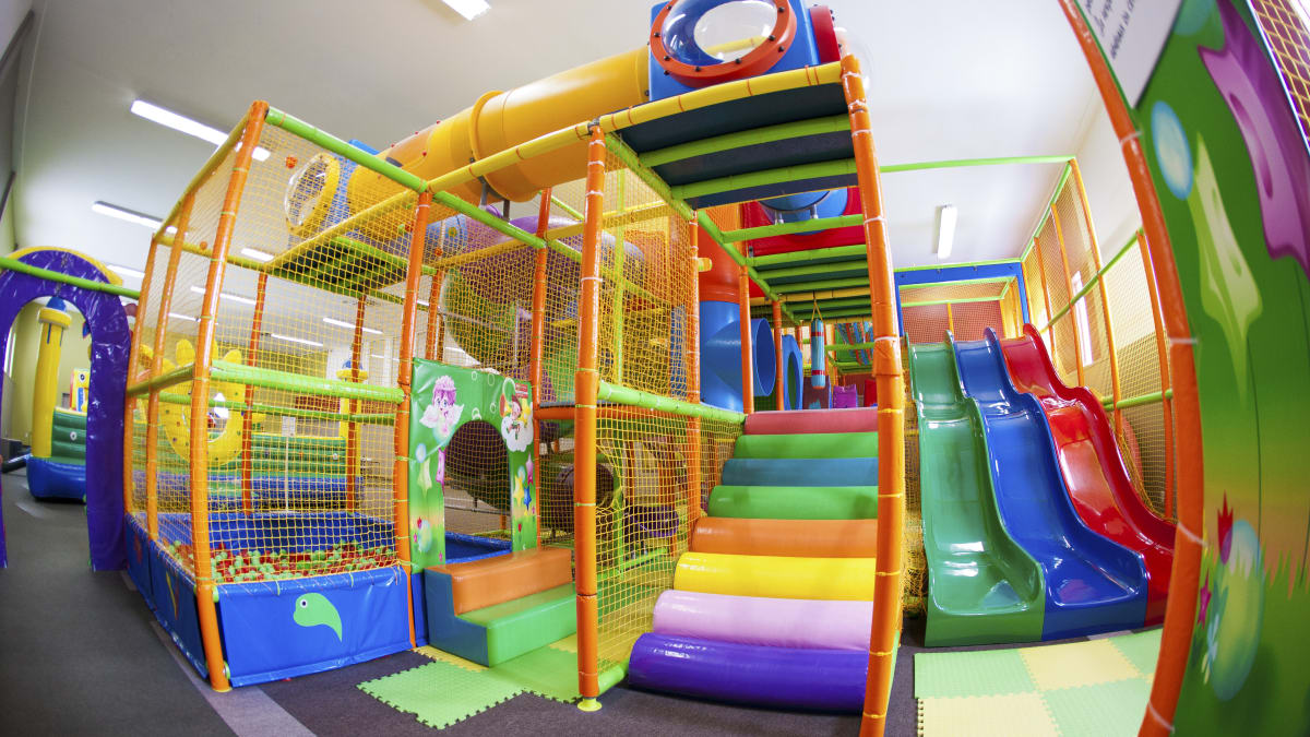 Colourful play structure for children