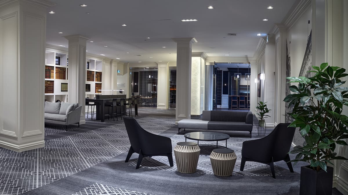 Lobby de l’Hôtel Manoir Victoria