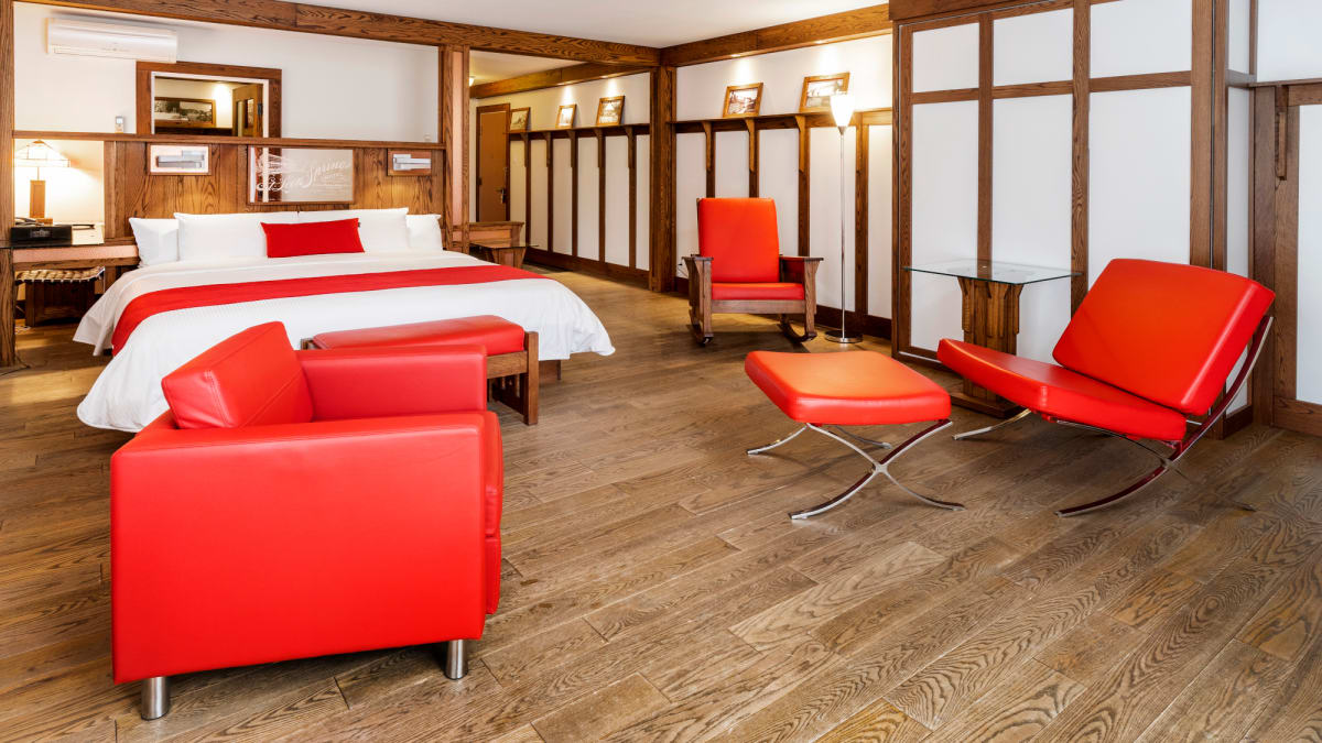 Inside a room at Le Baluchon