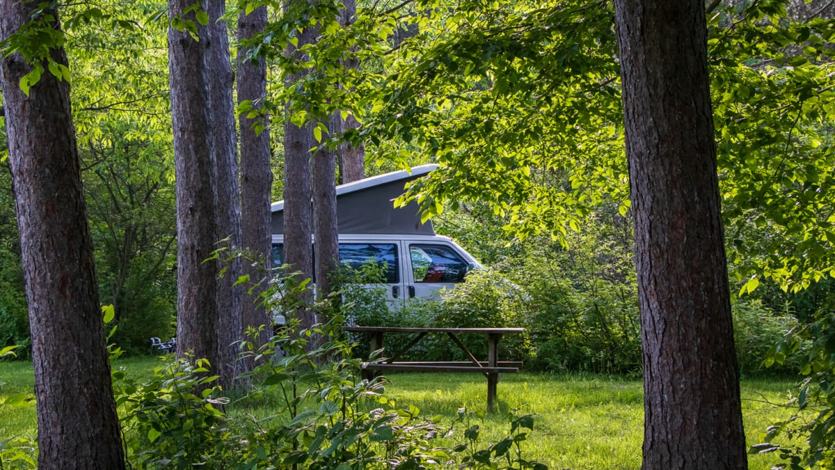 Van at Camping écologique Frelighsburg