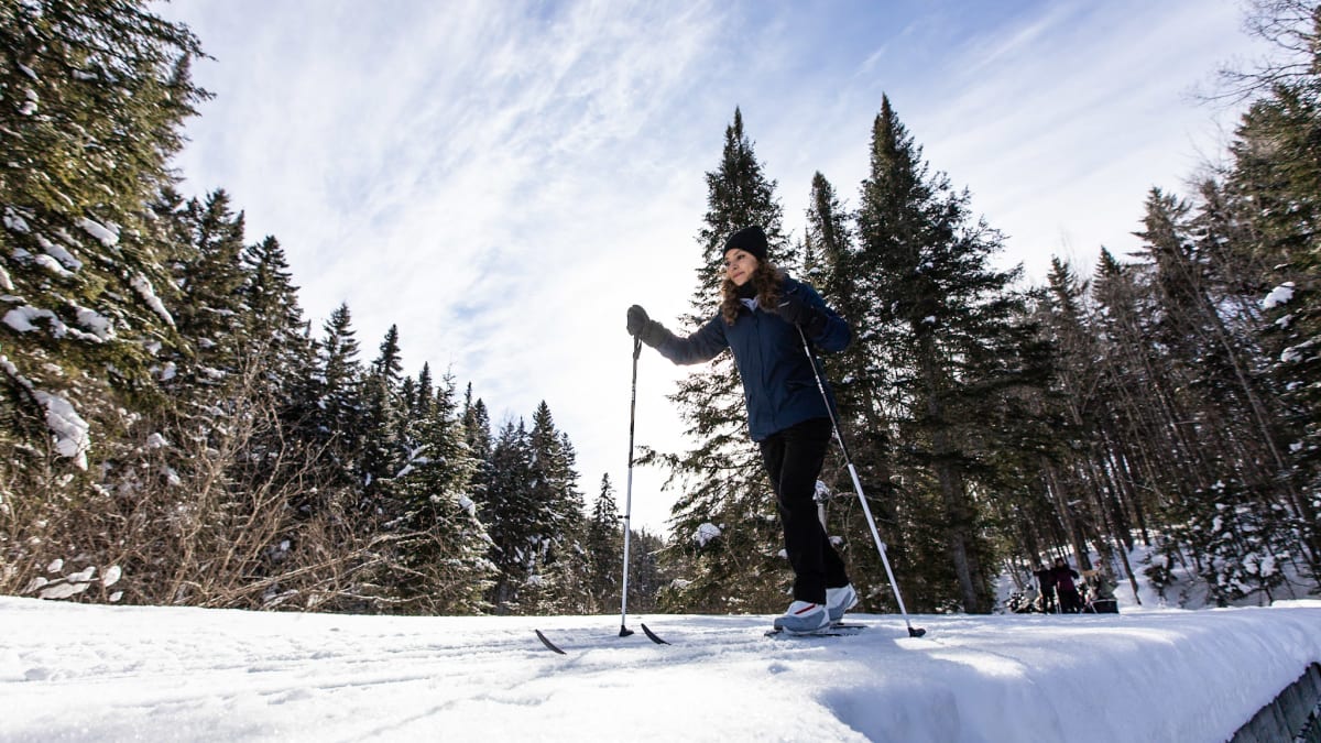 Ski de fond au Parc national de la Mauricie.