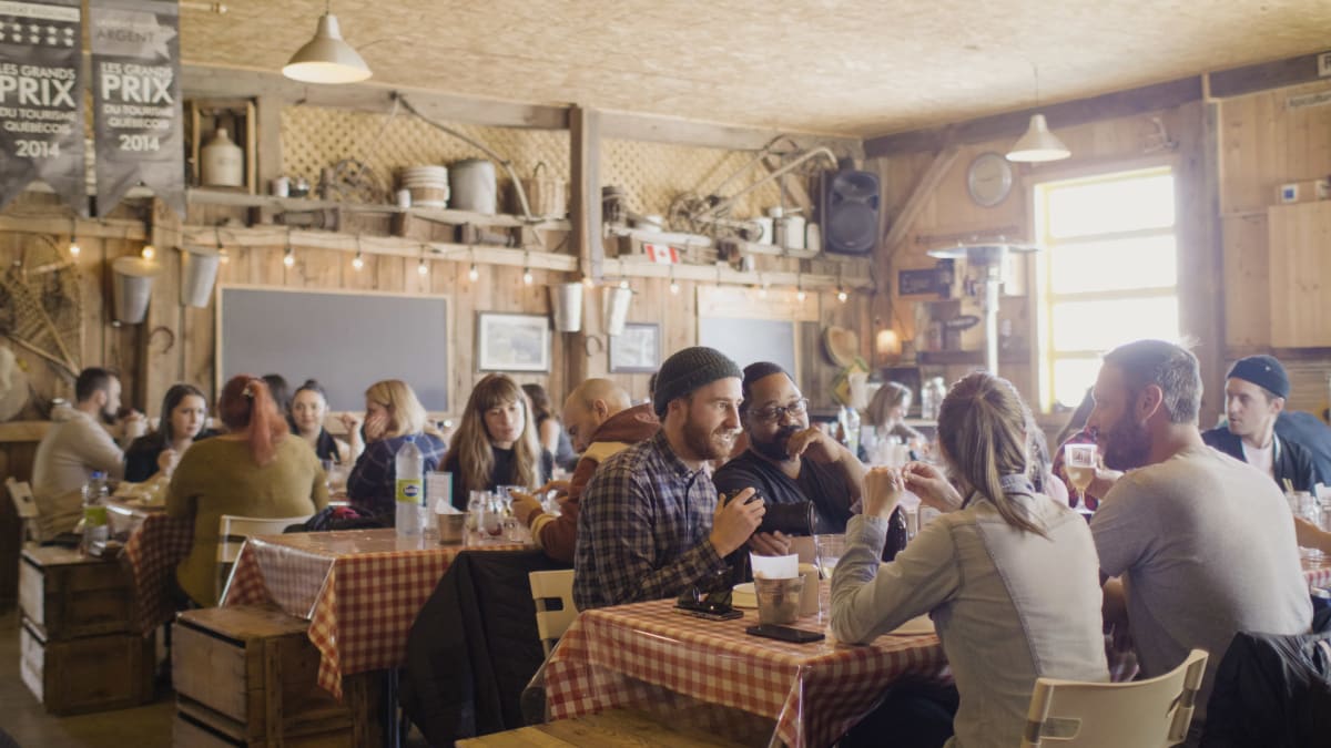 Salle à manger de la cabane à sucre.