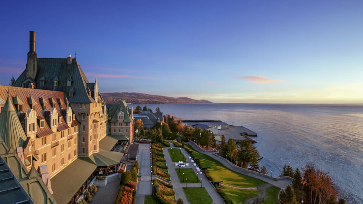 Manoir Richelieu et vue sur le fleuve