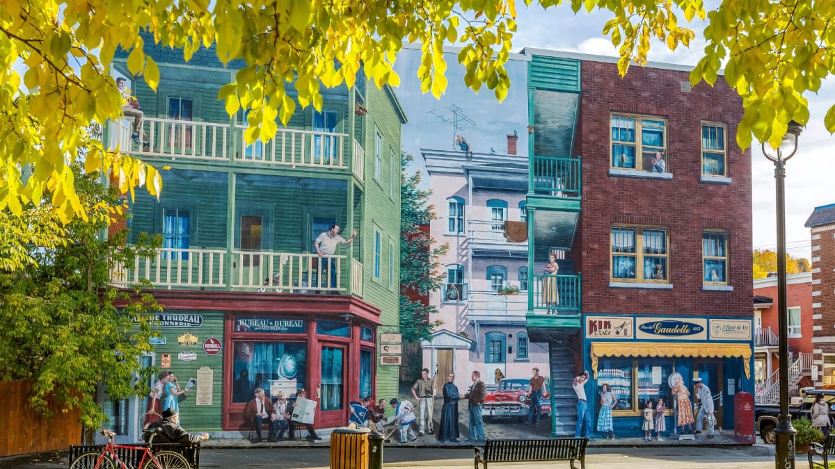 Murales peintes sur des bâtiments