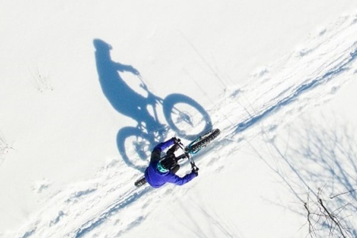 Jouvence - Fatbike dans la neige