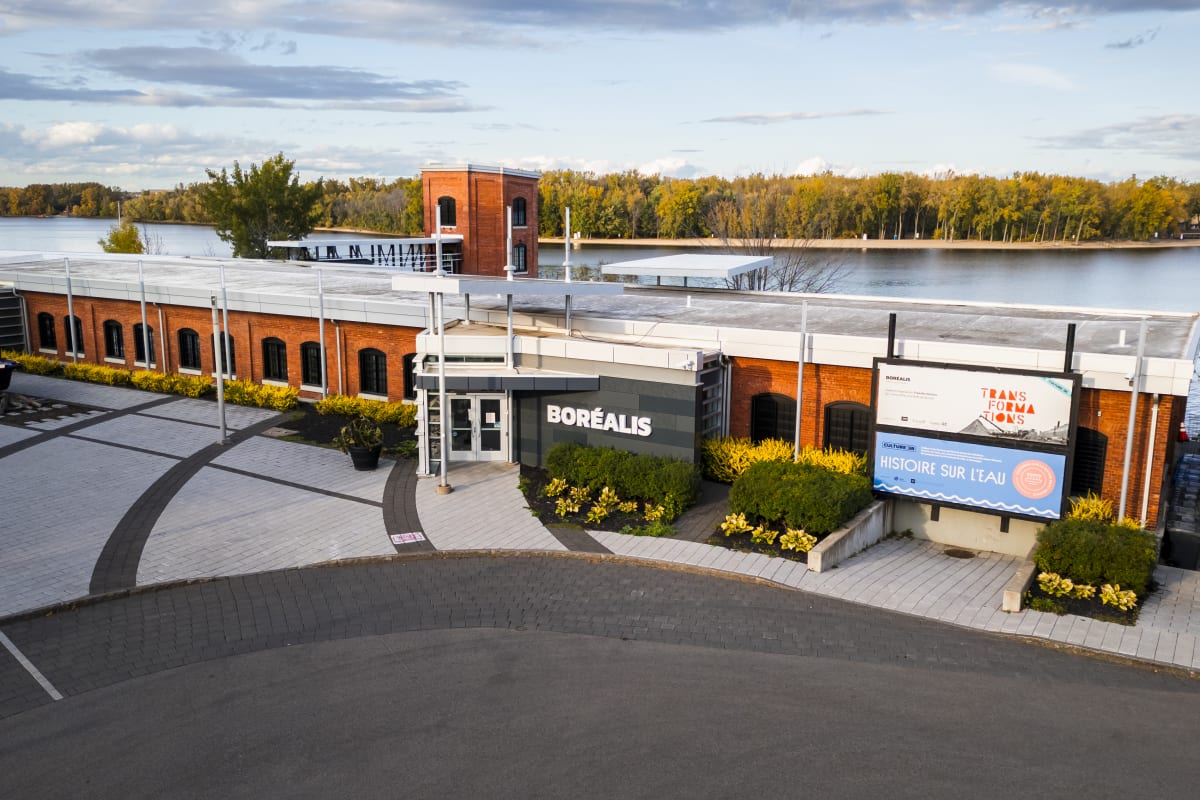 Building at Boréalis.The Boréalis museum in Trois-Rivières.