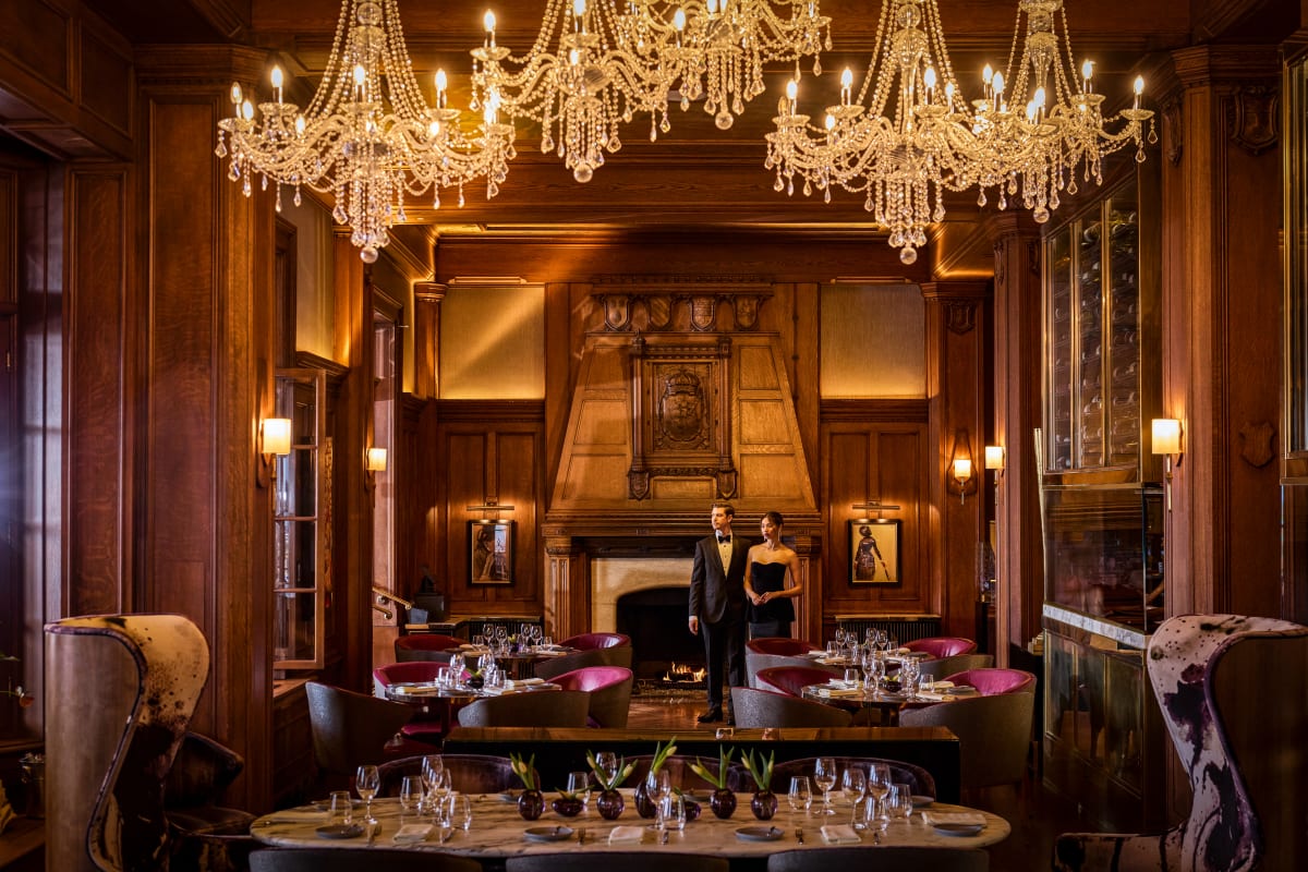 Couple au Château Frontenac.