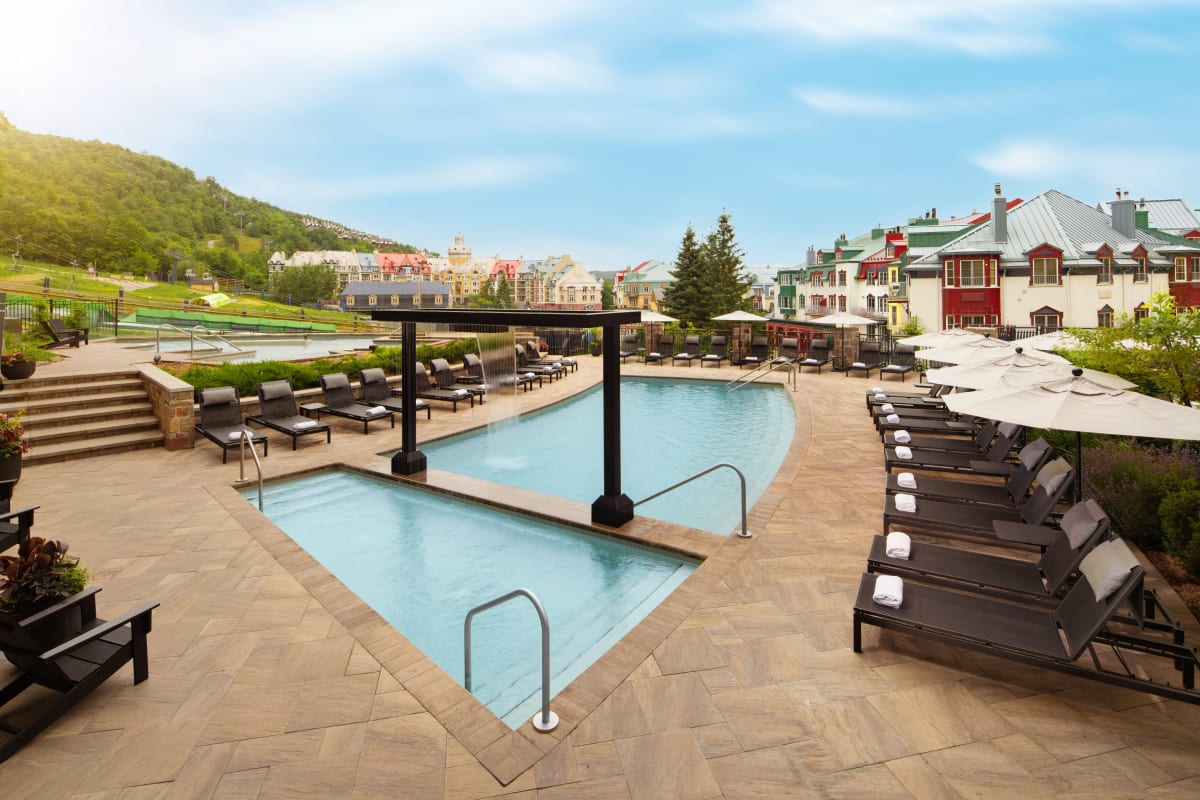 Pool at Fairmont Tremblant.