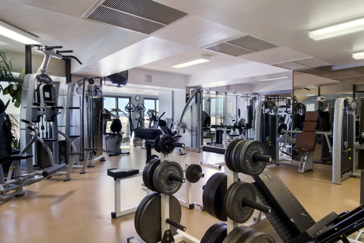 Salle d'entrainement du Hilton Québec.