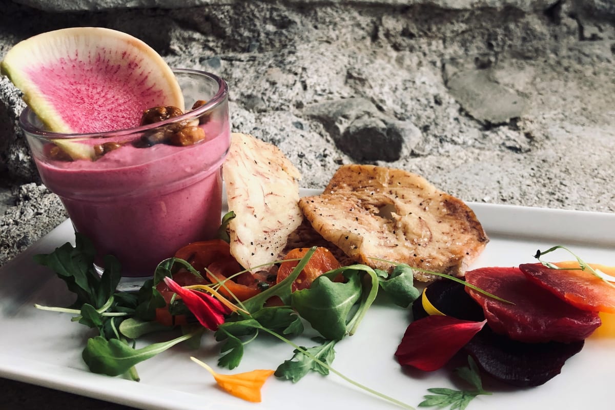 Mousse de betteraves.