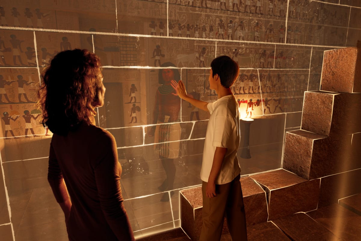 Intérieur d'une pyramide